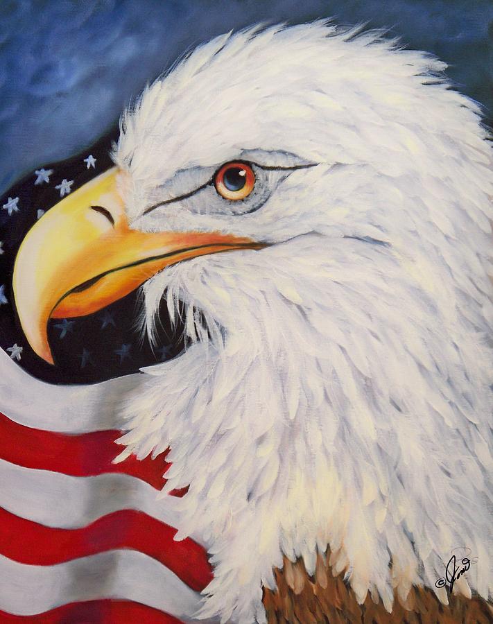American Eagle Painting by Joni McPherson