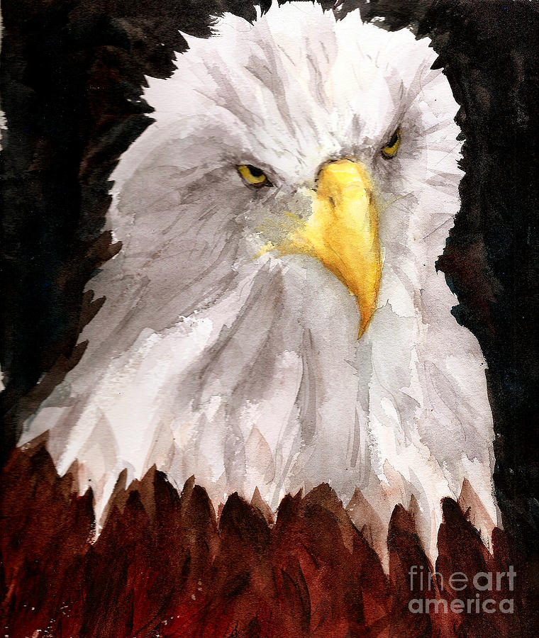 Eagle Painting - American Eagle by Rhonda Hancock
