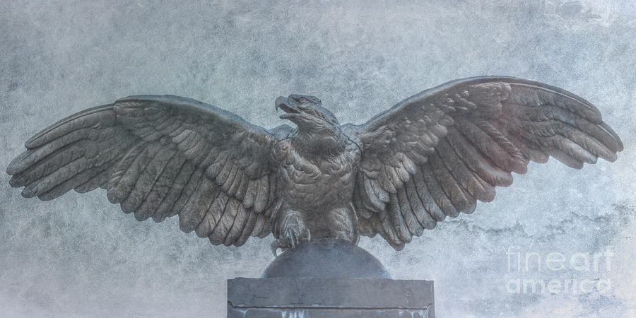 American Eagle Statue Digital Art by Randy Steele
