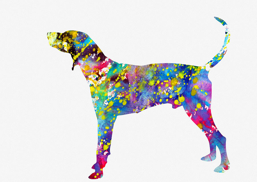 Download American English Coonhound Digital Art by Erzebet S