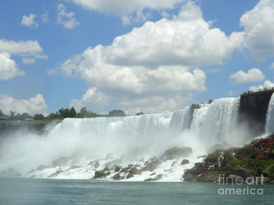 American Falls as viewed at Maid of The Mist Photograph by Lingfai Leung