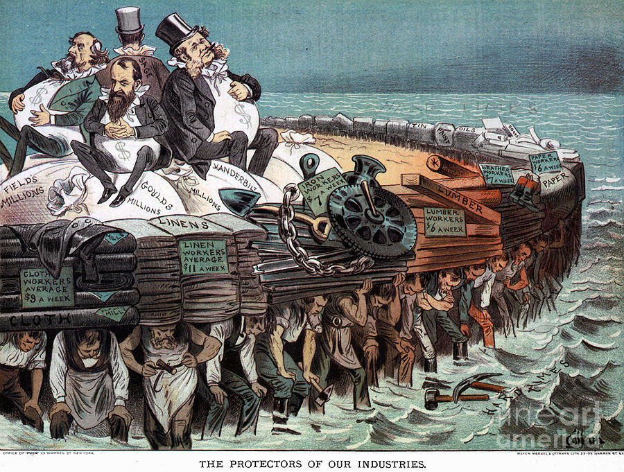 American Financiers, 1883 Photograph by Granger