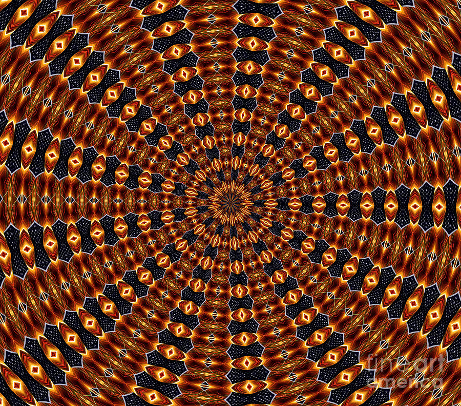 American Flag and Fireworks Kaleidoscope Abstract 3 Photograph by Rose Santuci-Sofranko