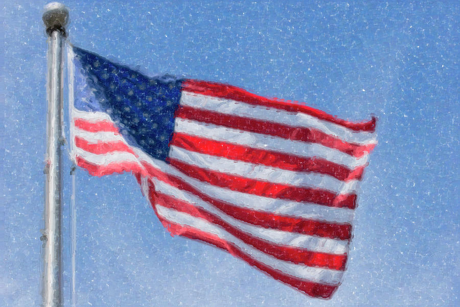 American Flag Artwork Digital Art
