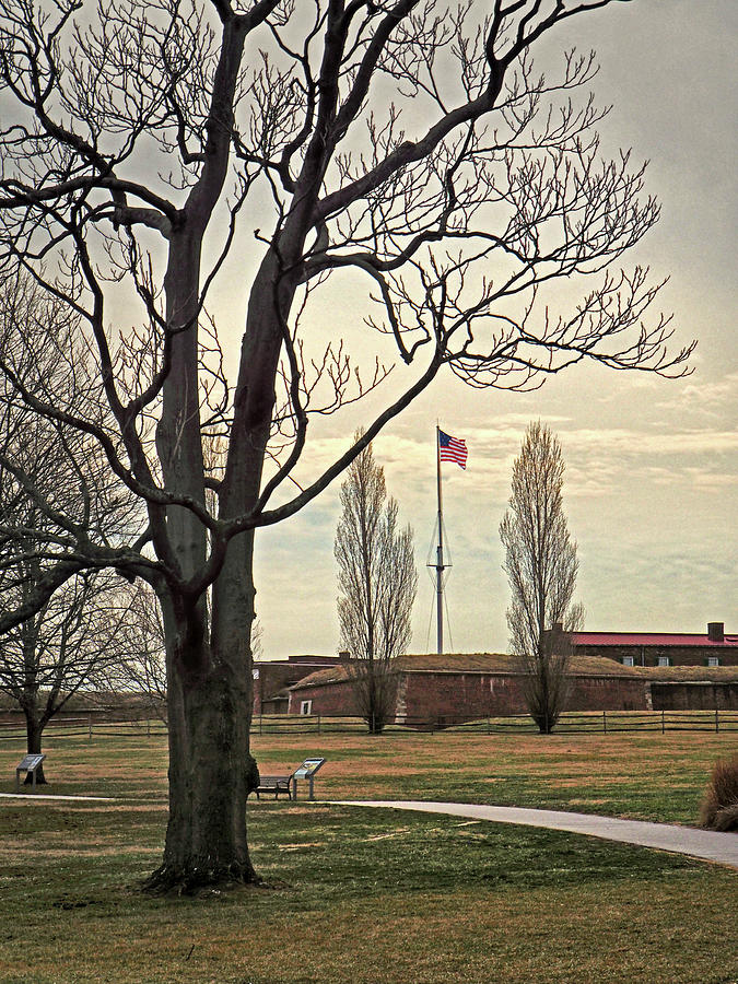 American Flag at Fort McHenry Photograph by Bill Swartwout