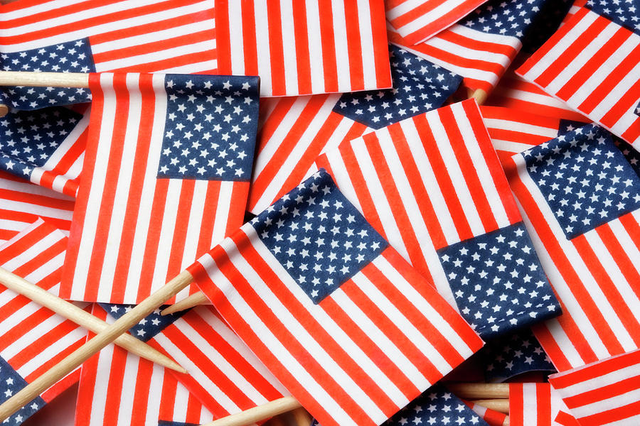 American Flag Background Photograph