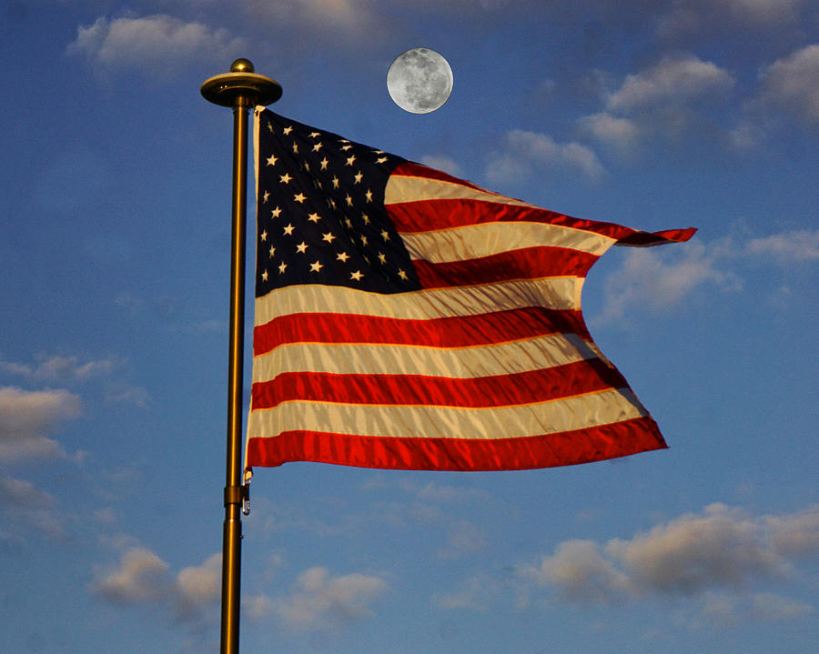 American Flag Photograph by Dennis Dugan