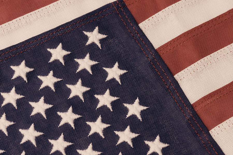 American Flag In Antique Tones Photograph