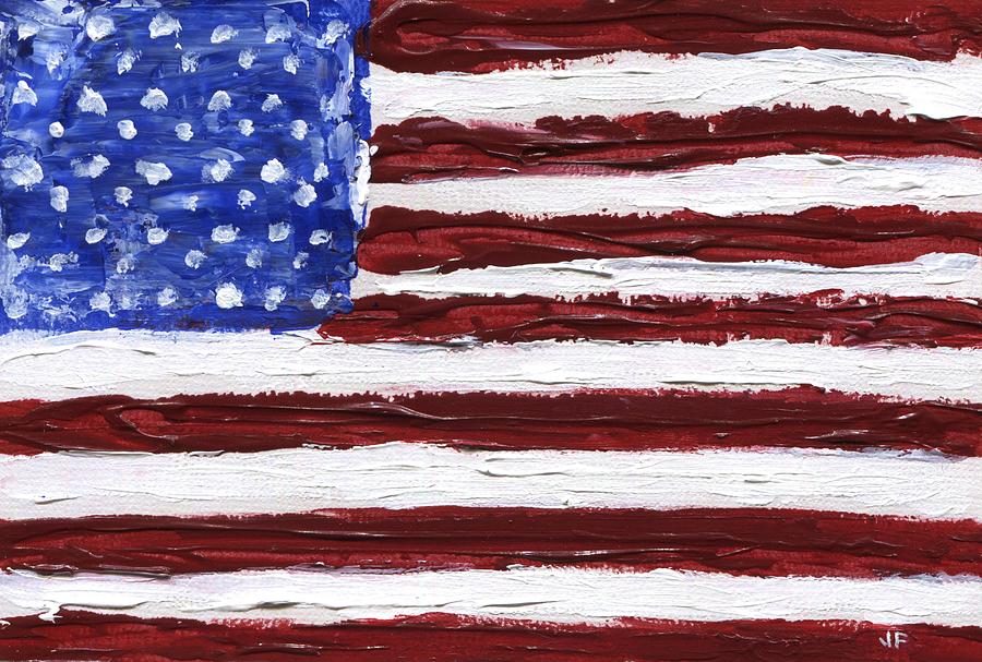 American Flag Painting by Jamie Frier