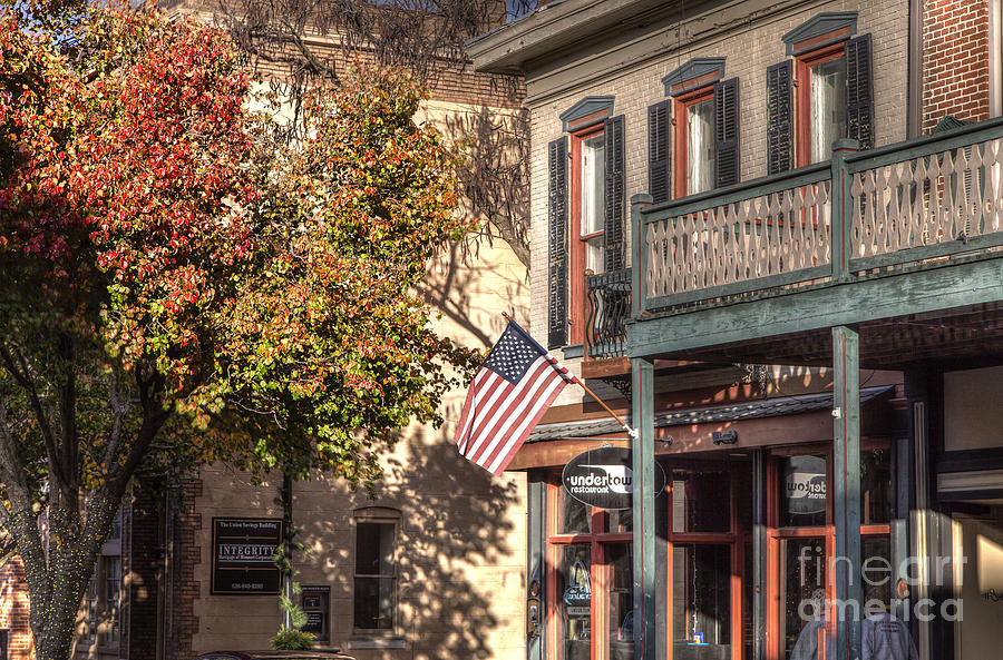 Fall Photograph - American Flag by Larry Braun Fall Photograph - American Flag by Larry Braun