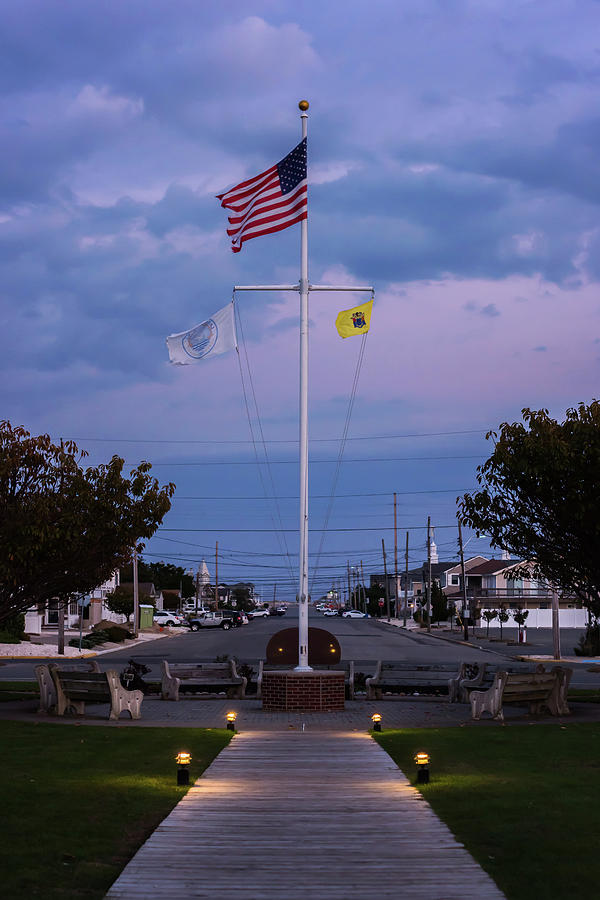 American Flag Lavallette NJ Photograph by Terry DeLuco
