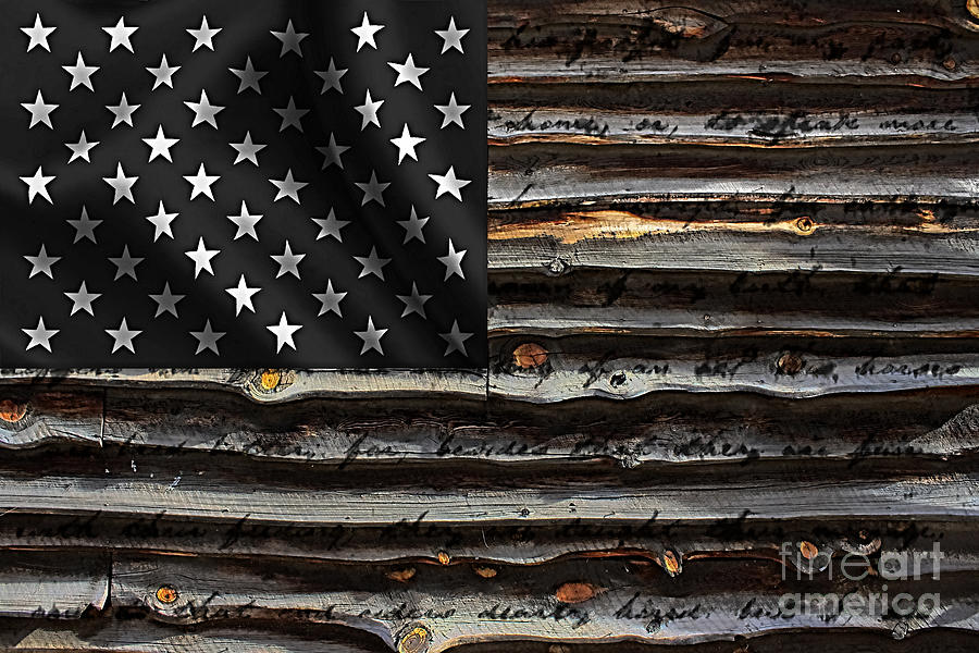 American Flag Mixed Media by Marvin Blaine