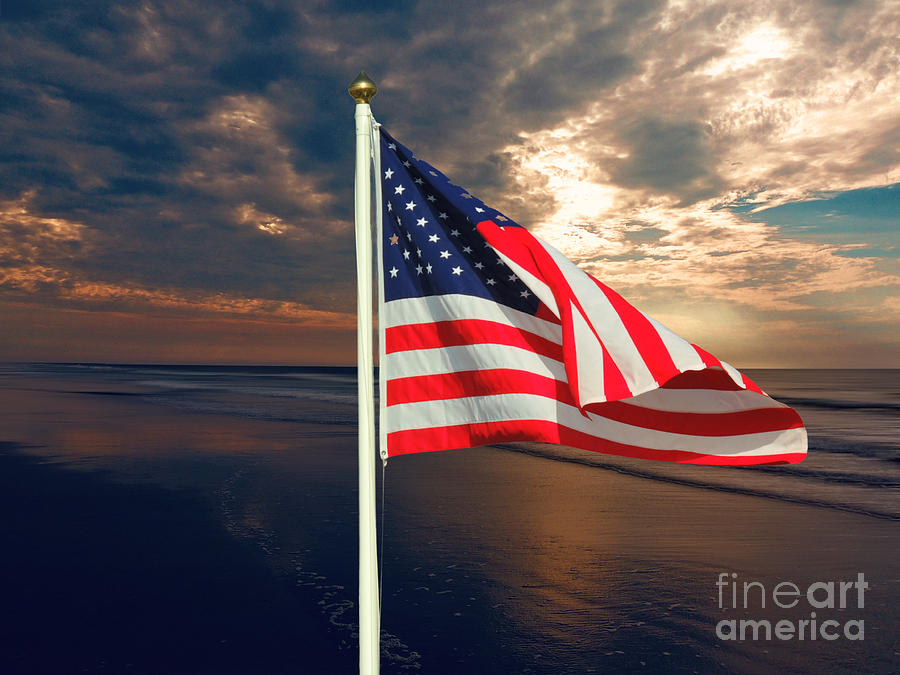 American Flag Photograph by Mim White