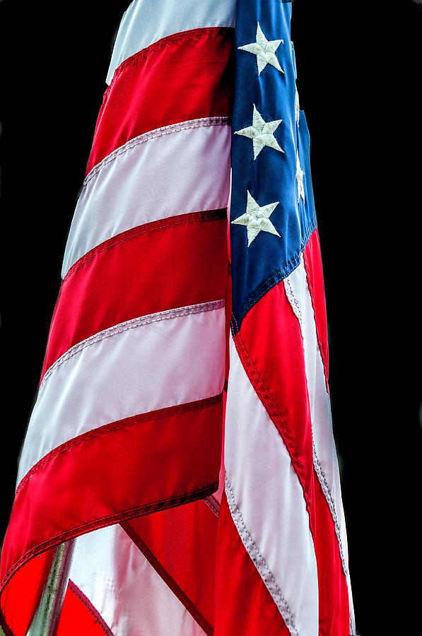 American Flag Photograph - American flag by Xavier Cardell
