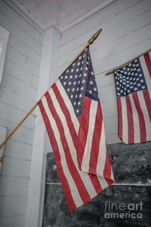 American Flags Photograph by Edward Fielding
