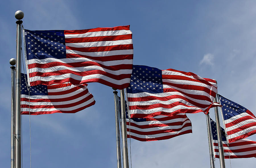 American Flags Photograph by Jill Lang