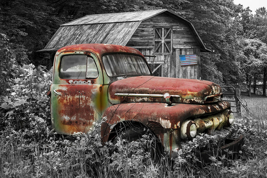 American Ford Pickup Truck Photograph by Debra and Dave Vanderlaan