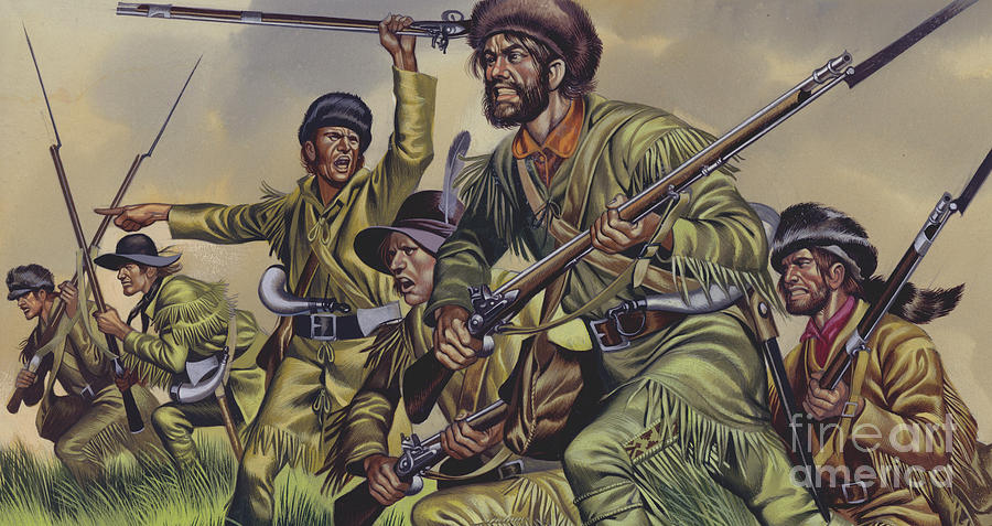 American frontiersmen Painting by Ron Embleton - Pixels