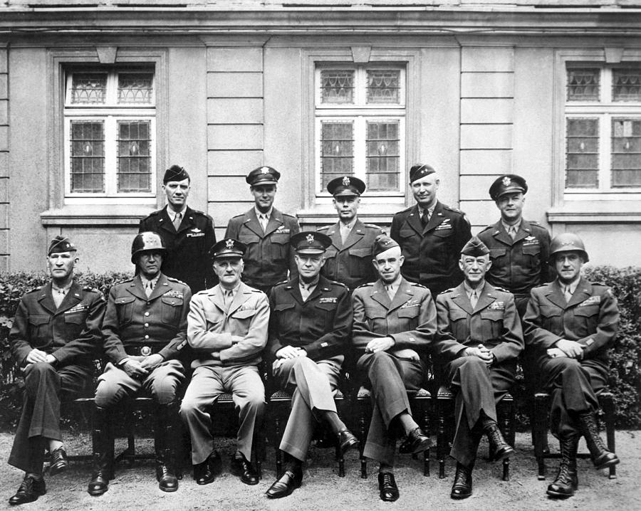 American Generals Wwii Photograph