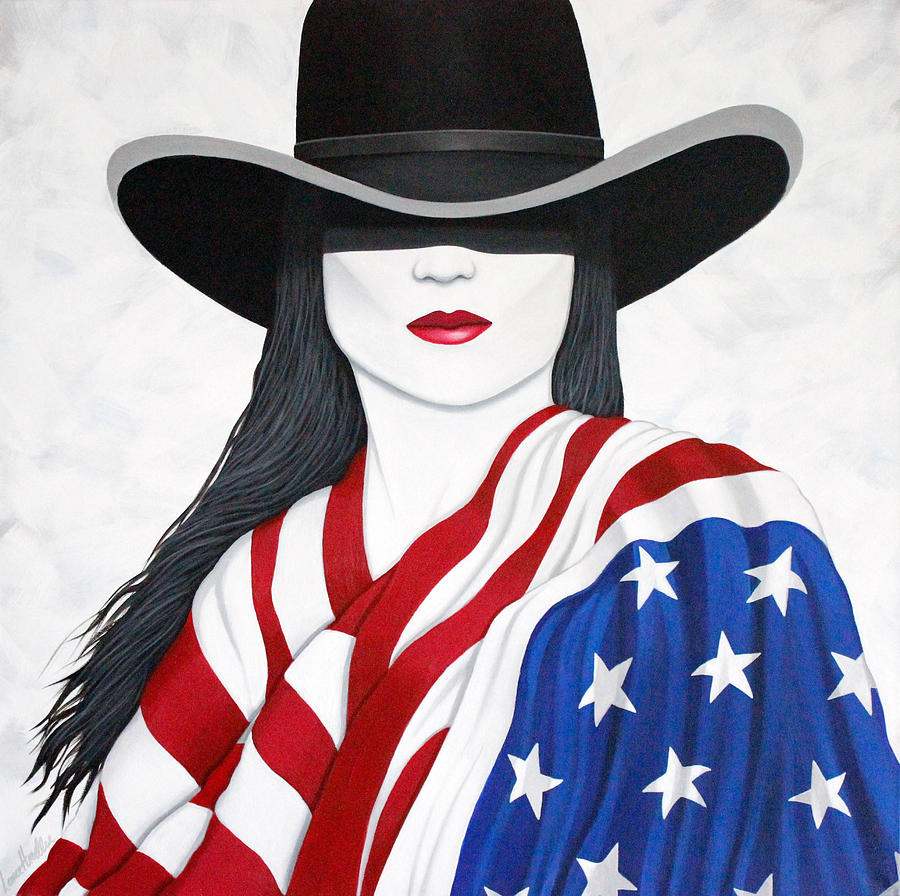 American Girl Painting by Lance Headlee