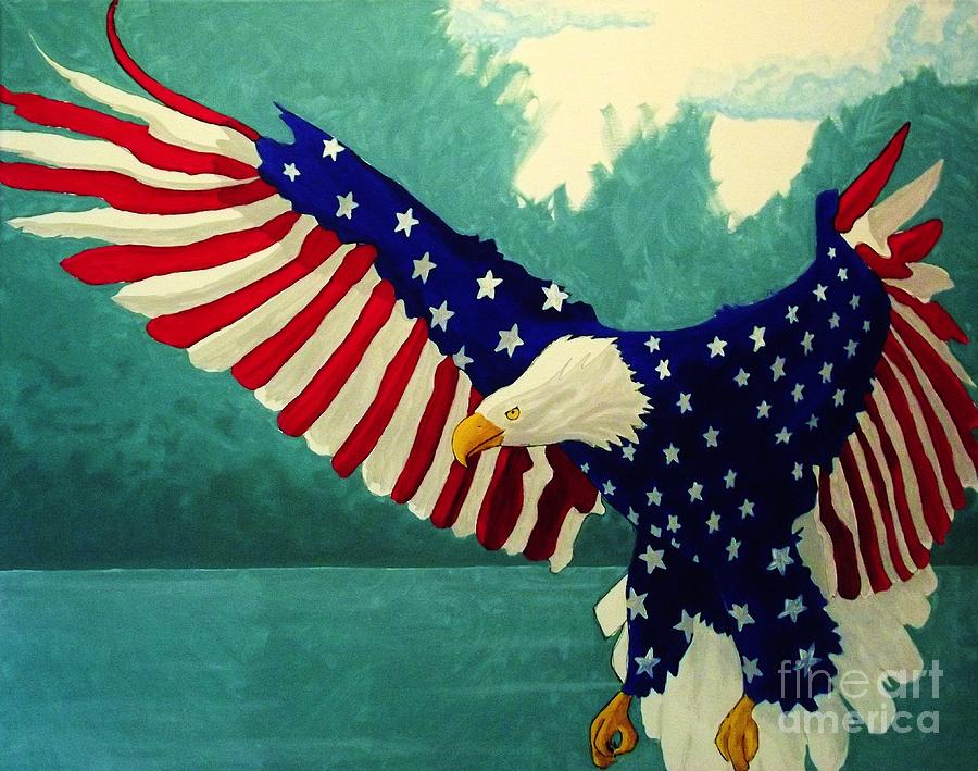 Impressionism Painting - American Glory by Kyle  Brock