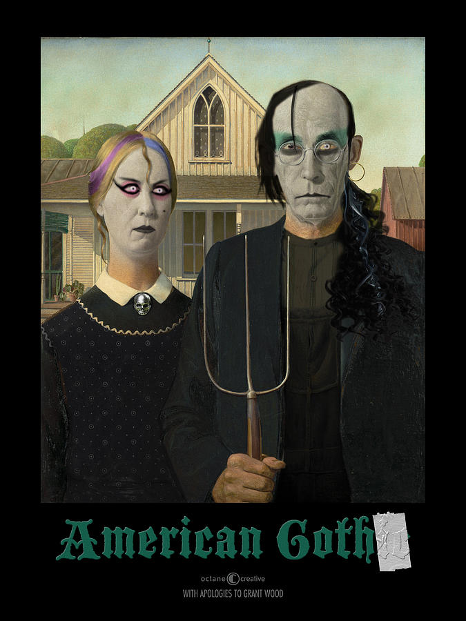 American Goth Digital Art by Tim Nyberg Pixels