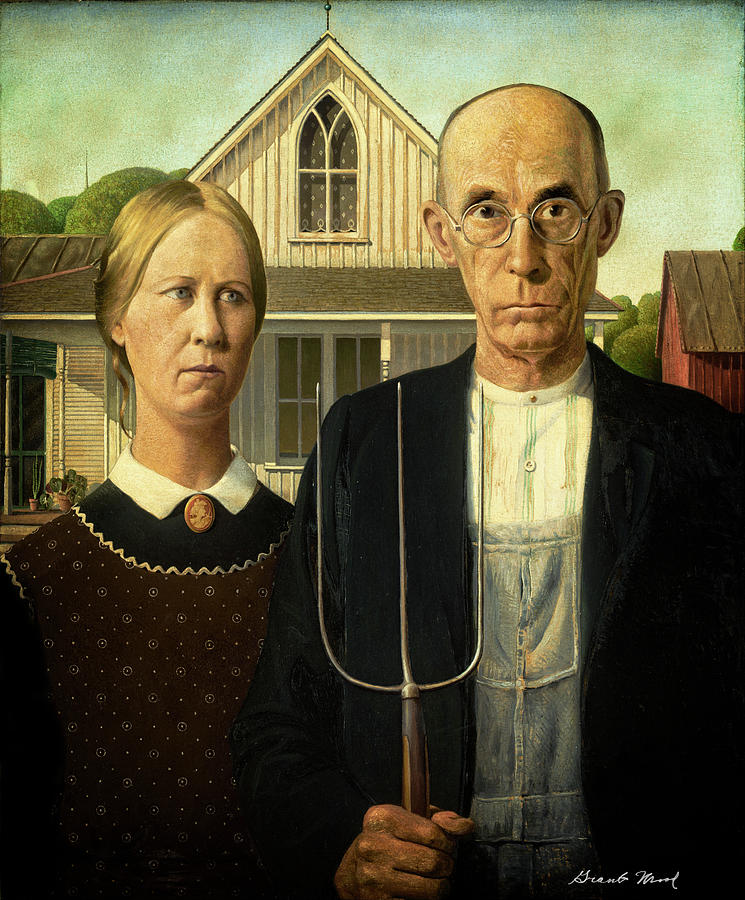 American Gothic House Photograph by Doc Braham
