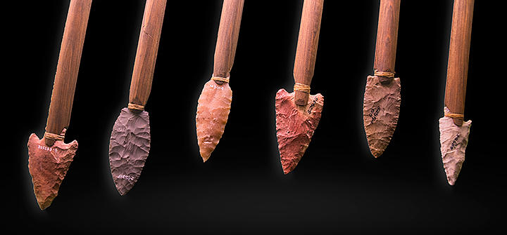 American Indian spear points knockout Photograph by Gary Warnimont