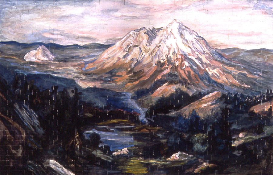Mountain Painting - American Landscape Before Rachel by Karl Frey