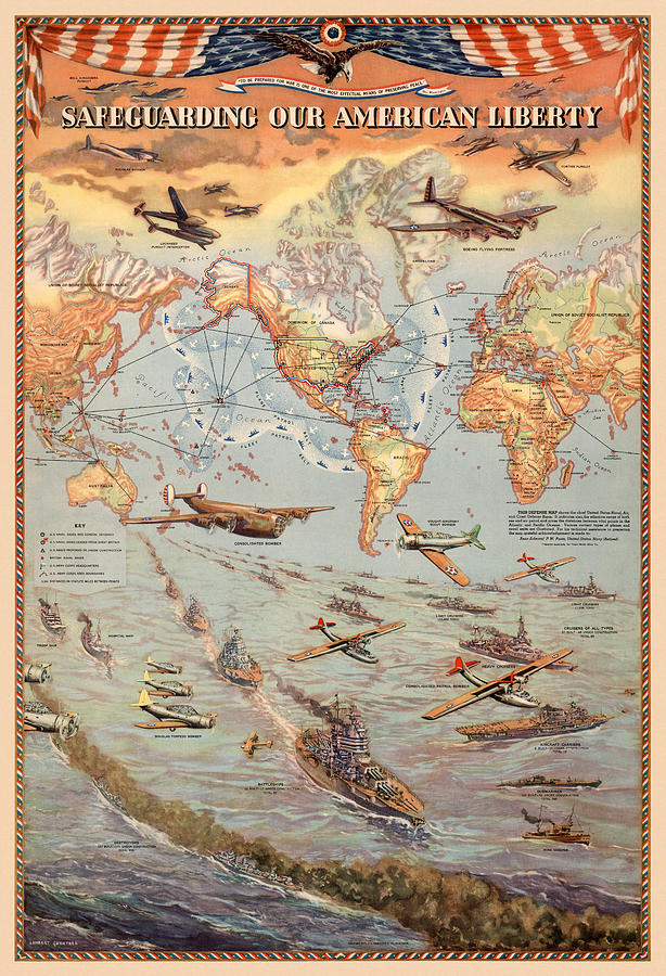 American Military Map 1941 Photograph by Andrew Fare