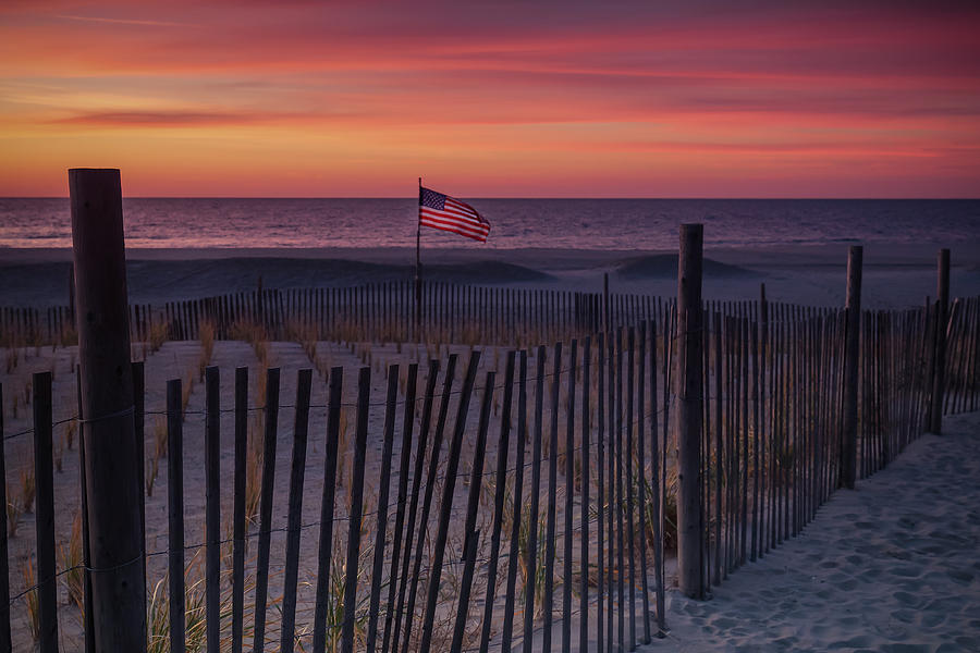 American Morning Sunrise In Rockaway Beach New York Photograph By Mike