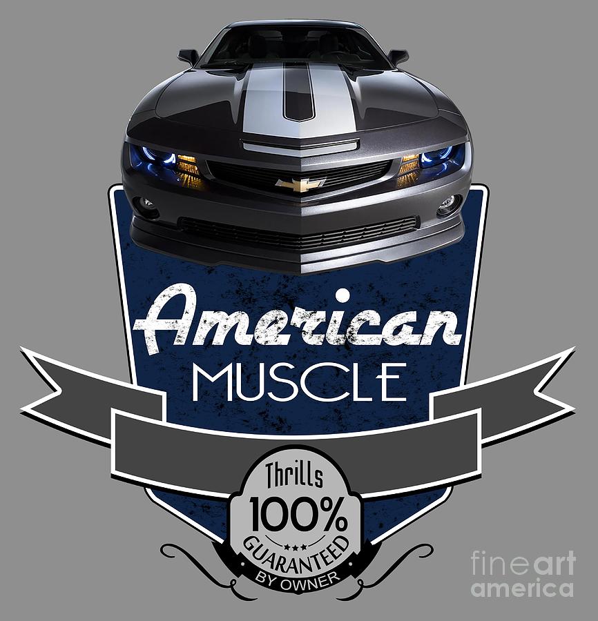 Car Digital Art - American Muscle Camaro by Paul Kuras