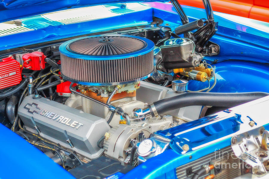 American Muscle Car Engine Photograph by Randy Steele