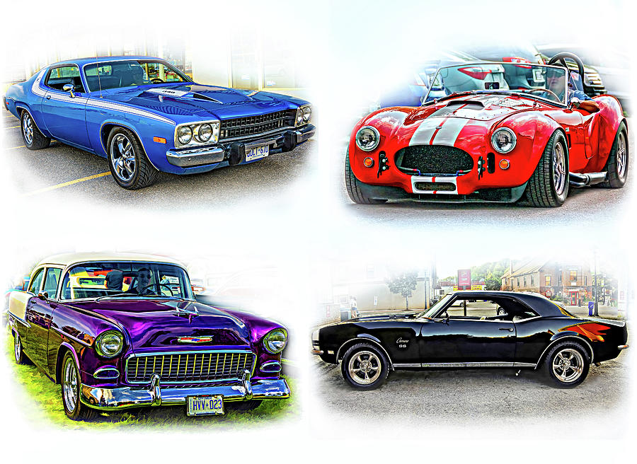 American Muscle Collage Photograph by Steve Harrington