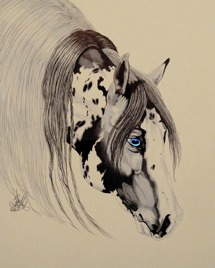 White horse. Sketch, 34×30 cm by Rose Bonhur: History, Analysis & Facts |  Arthive
