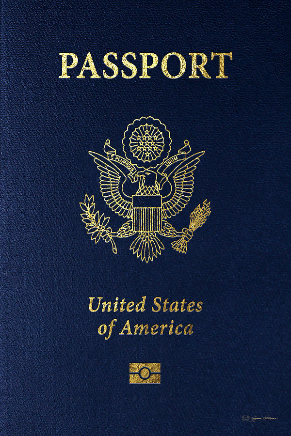 American Passport Cover  Digital Art by Serge Averbukh