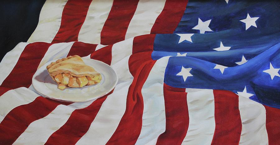 American Flag Painting - American Pie by Maralyn Miller