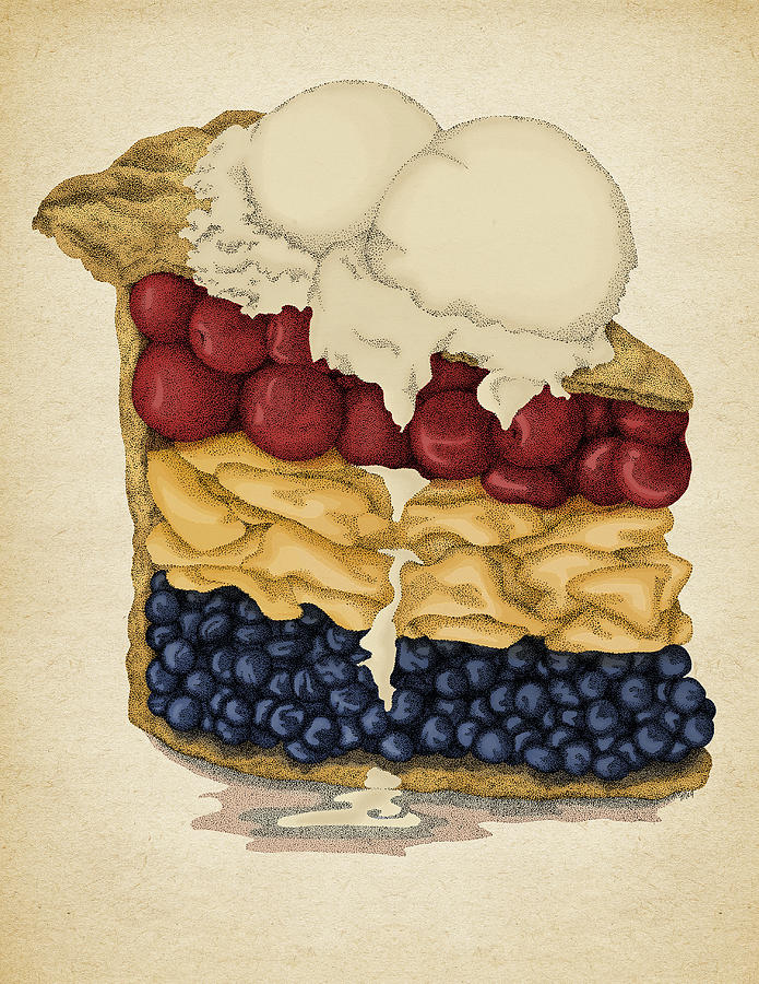 American Pie Drawing by Meg Shearer