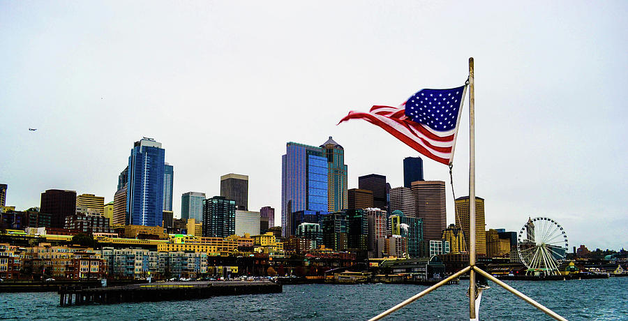Seattle Photograph - American Seattle IC by D Justin Johns