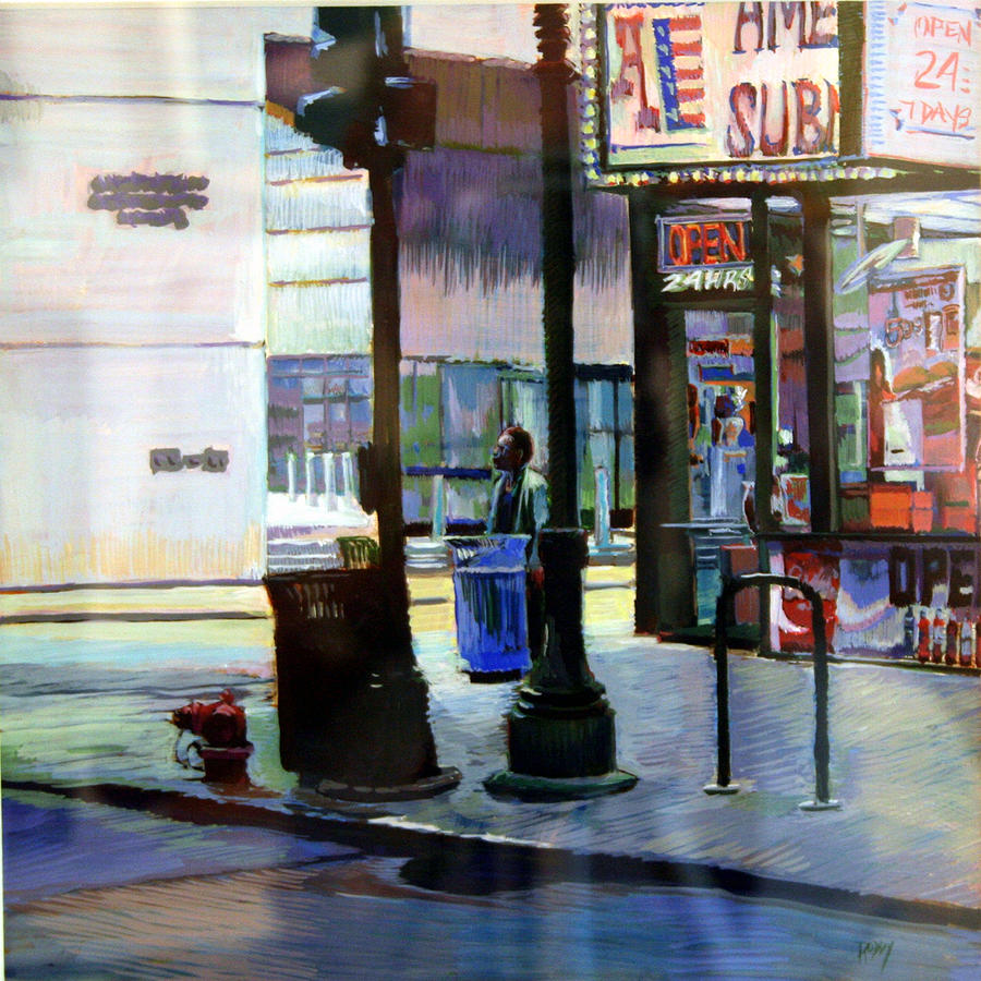 Cityscape Painting - American Sub by Stuart Roddy