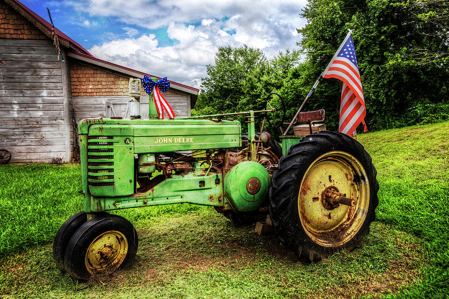 American Tractor Photograph by Debra and Dave Vanderlaan