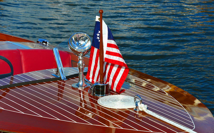 American vintage boat 212 Photograph by David Lee Thompson