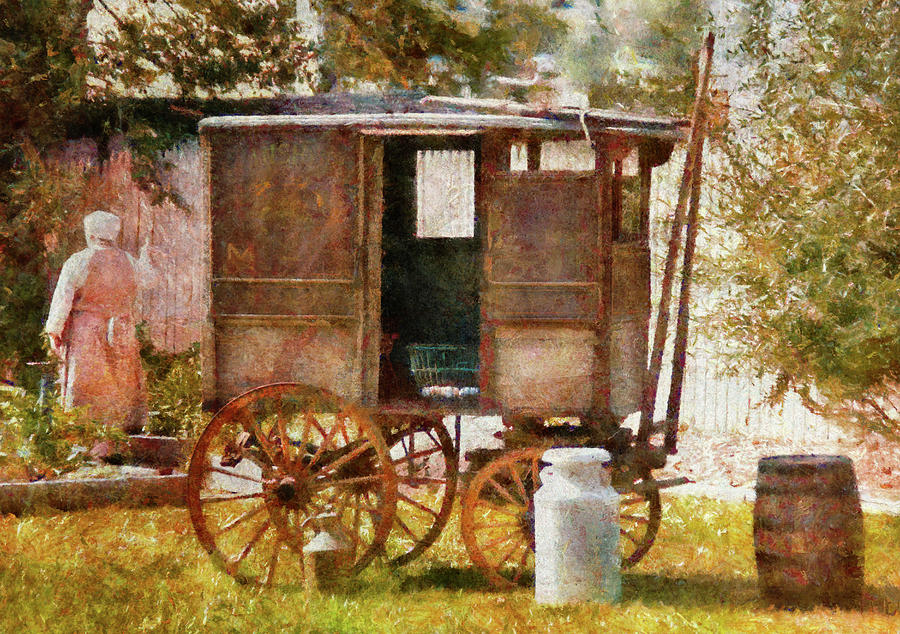 Americana - The Milk and Egg wagon  Photograph by Mike Savad