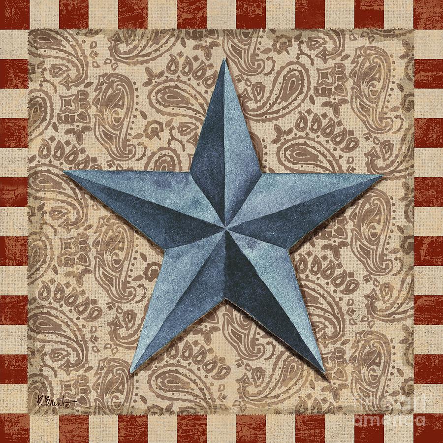 Barn Painting - Americana Barn Star II by Paul Brent