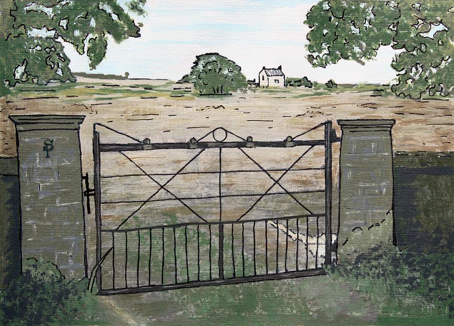Americana No.7 Gate No.8 Painting by Sheri Parris