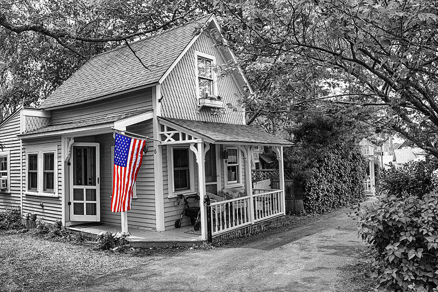 American Flag In Marthas Vineyard Photograph By Carlos Diaz Pixels