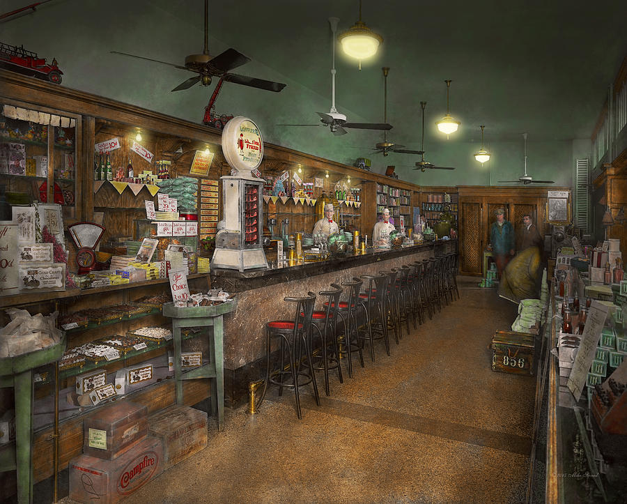 Americana - Soda - The peoples soda fountain 1928 Photograph by Mike Savad