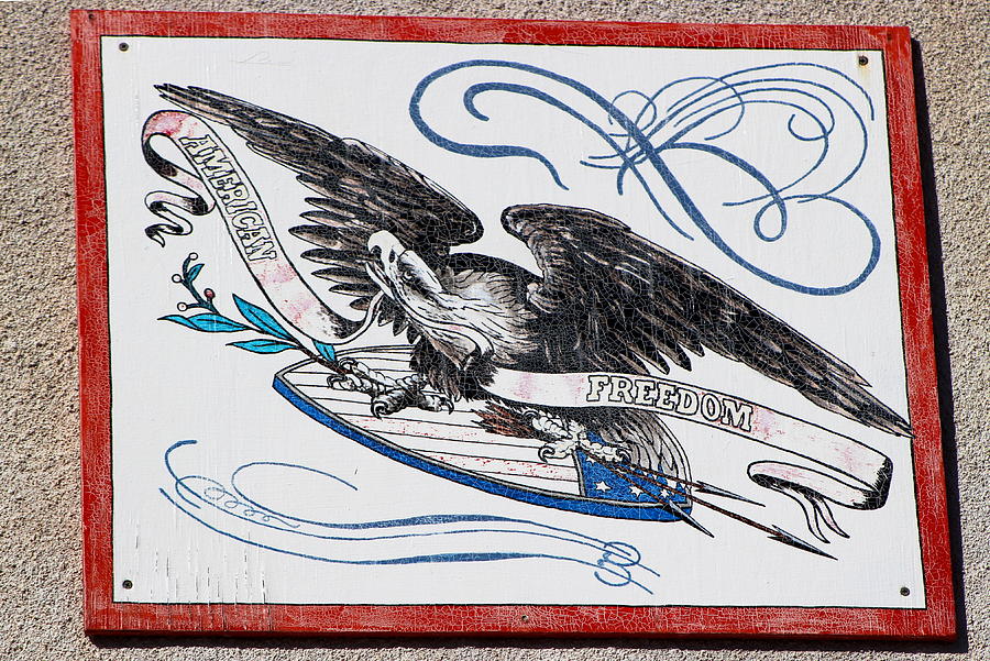 Americana Vintage Eagle Sign Photograph by Colleen Cornelius
