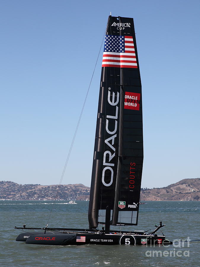 San Francisco Photograph - Americas Cup in San Francisco - Oracle Team USA 5 - 5D18246 by Wingsdomain Art and Photography
