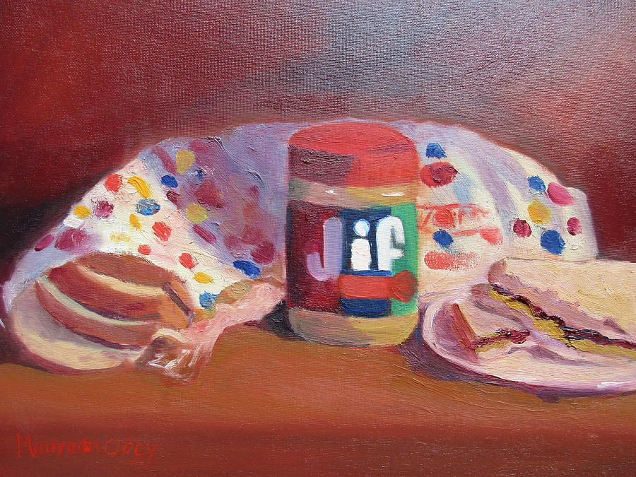 Americas Favorite Sandwich Painting by Maureen Obey